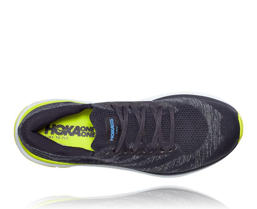 Hoka Australia One One Cavu 3 - Mens Running Shoes Navy - AJQPG-9581